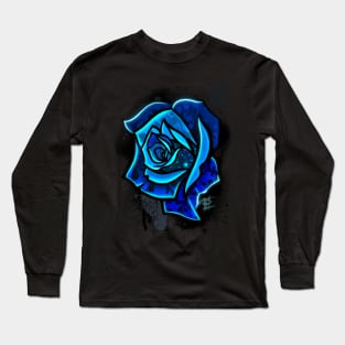 Blue Rose Long Sleeve T-Shirt